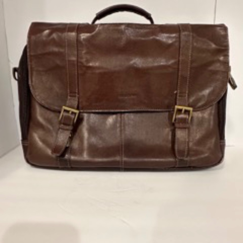 Samsonite Leather Crossbody Messenger Work Bag